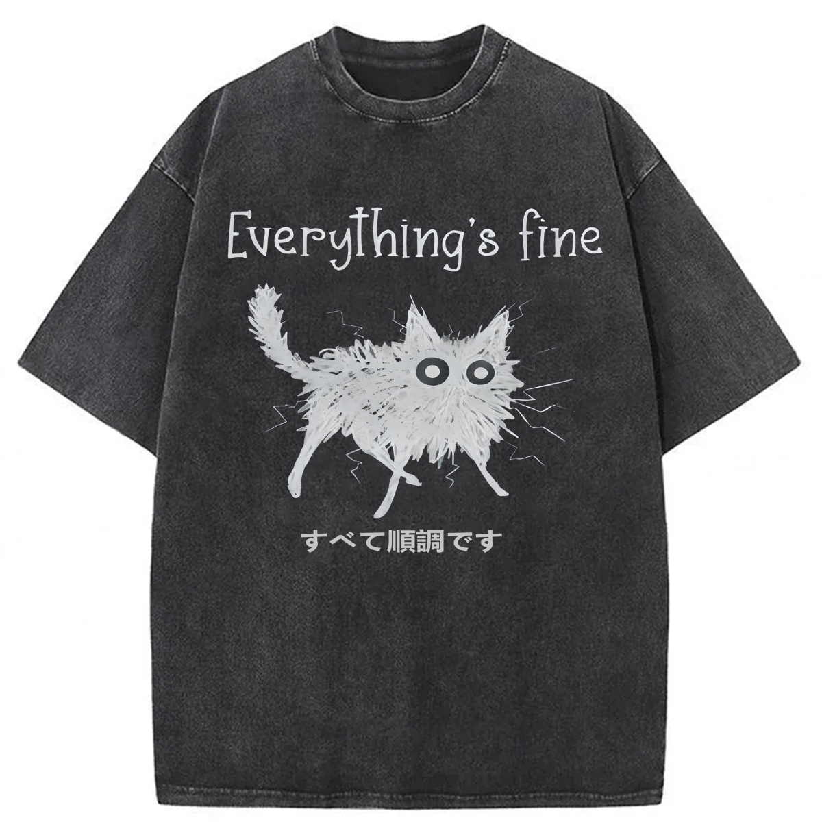 Tokyoviva Everything's Fine Washed T-shirt