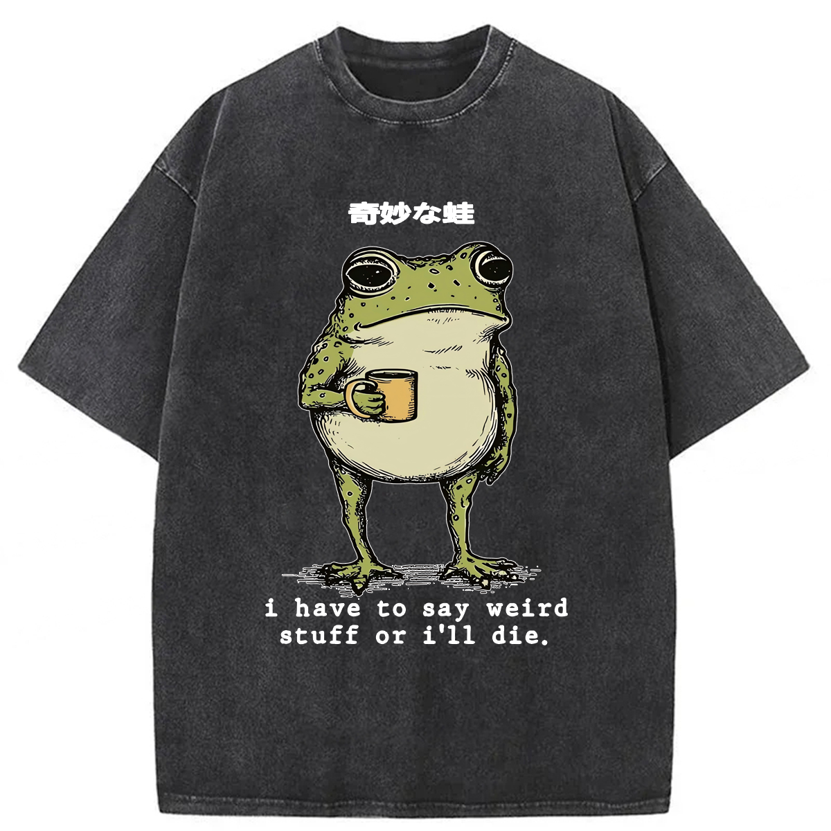 Tokyoviva Weird Frog Washed T-shirt