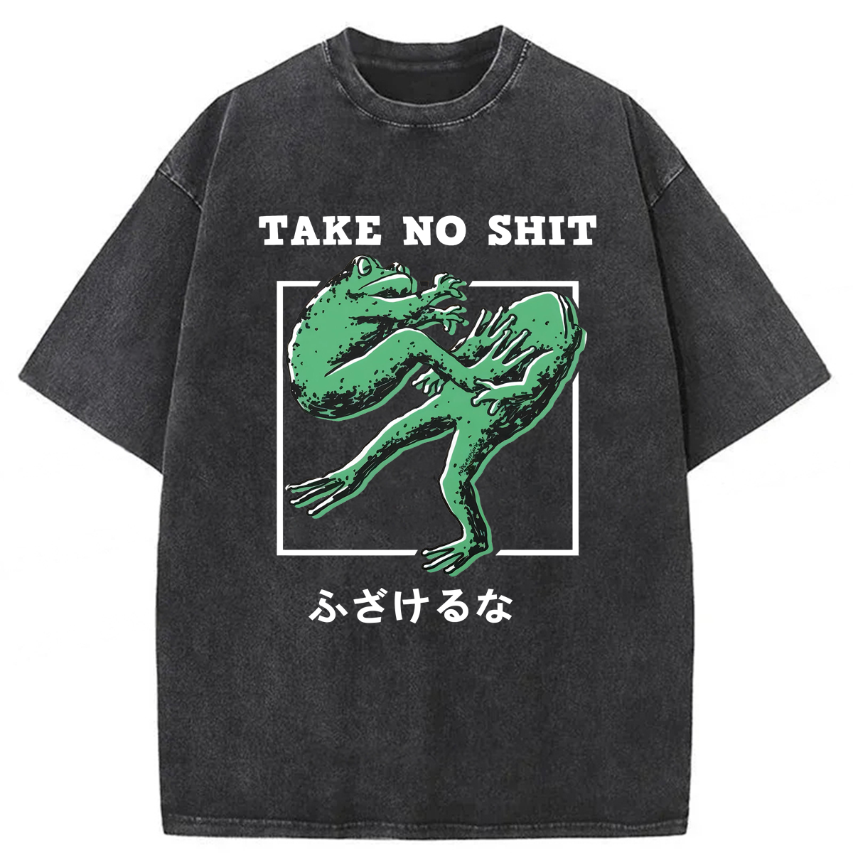 Tokyoviva Frogs Take No Shit Washed T-shirt