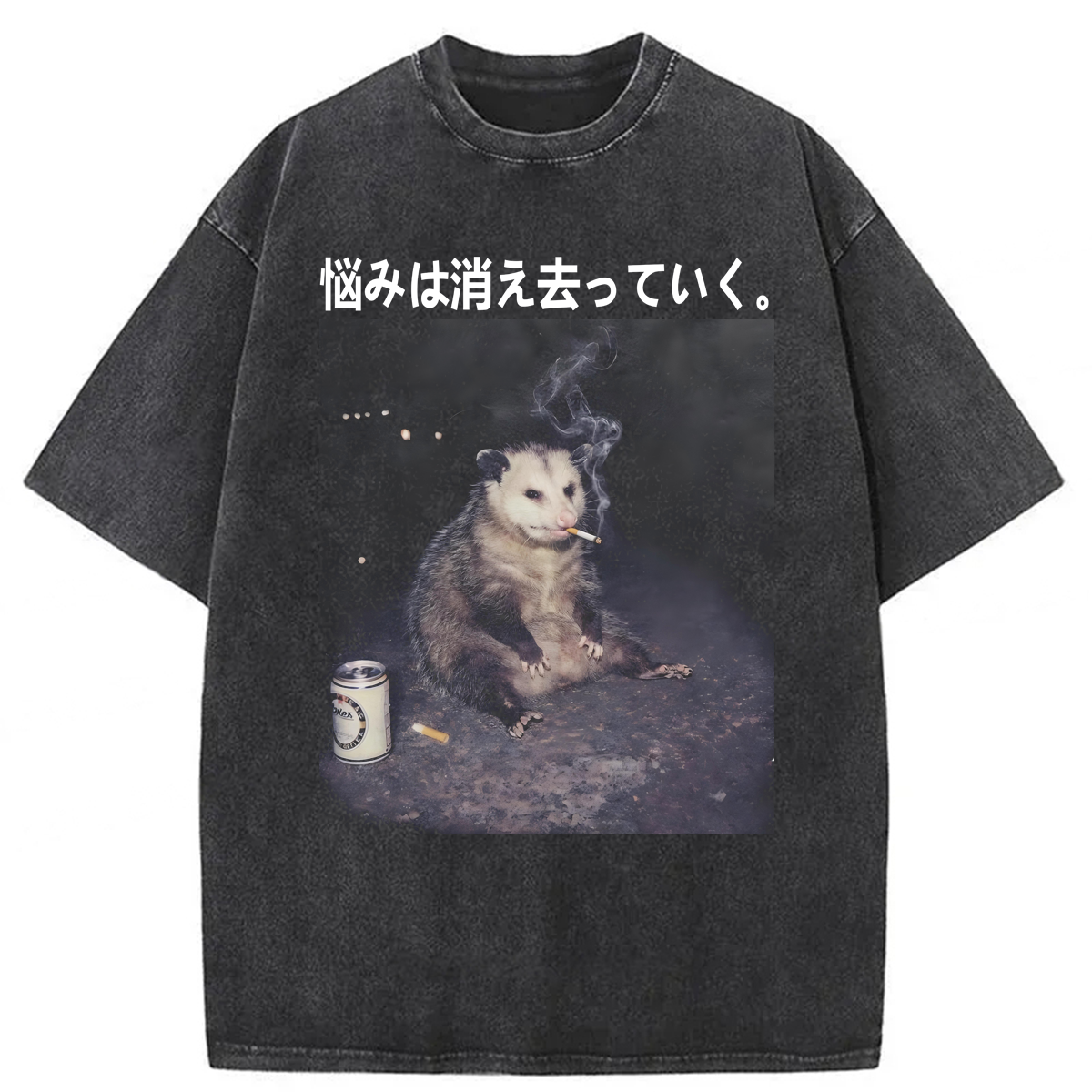 Tokyoviva Smoking Possum Washed T-shirt