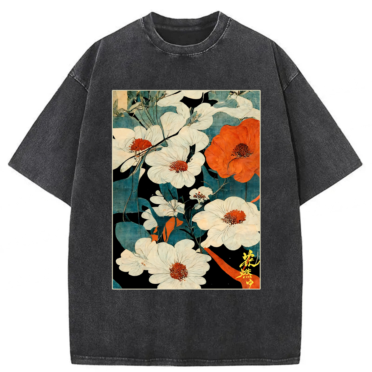 Tokyoviva Flowers Blossom Washed T-shirt