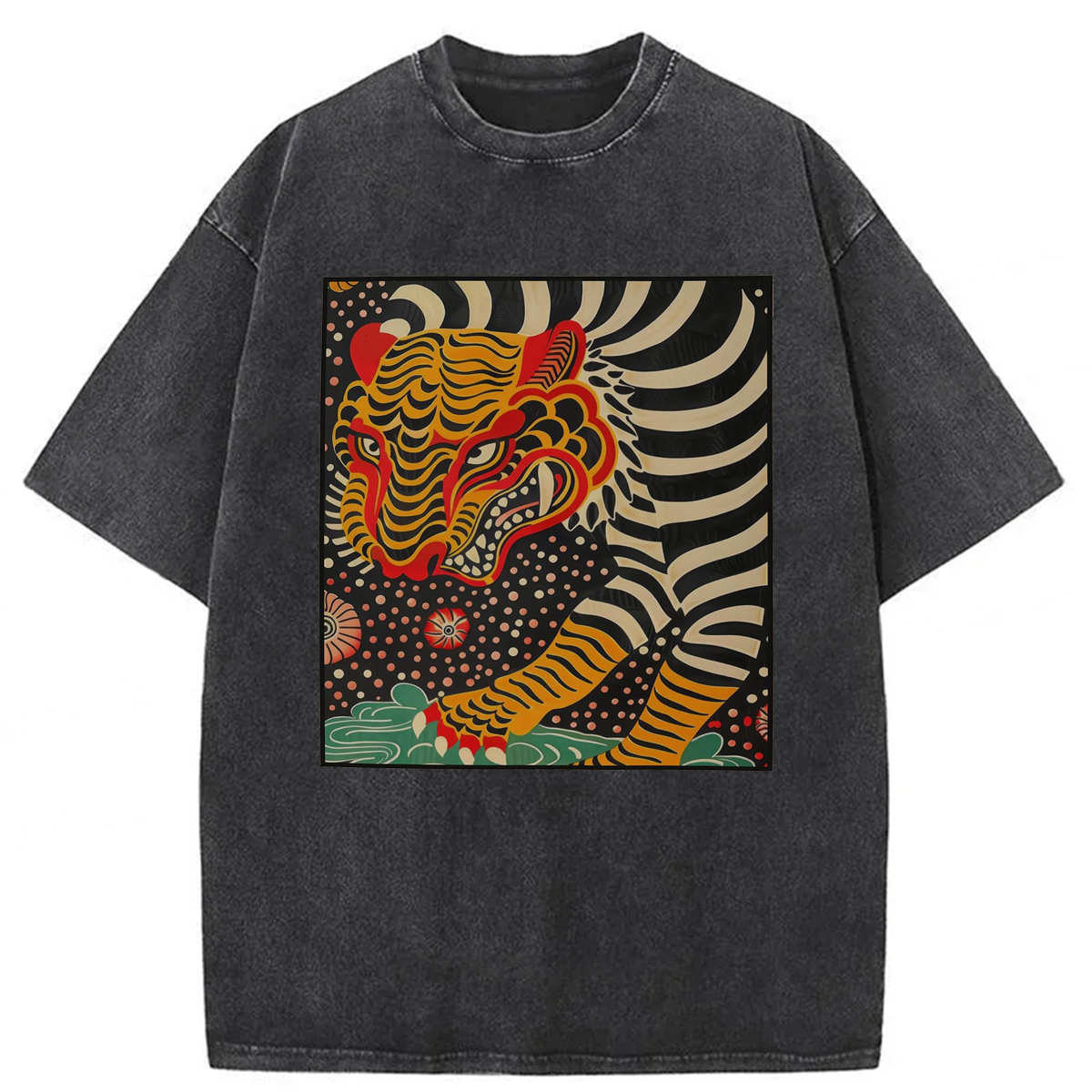 Tokyoviva Tiger Spirit Washed T-shirt