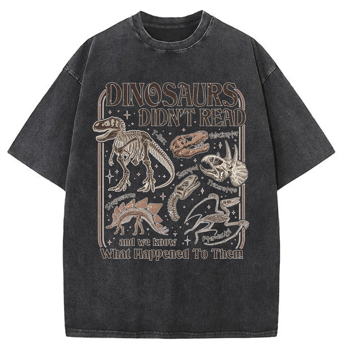 Tokyoviva Dinosaurs Didn’t Read Washed T-shirt