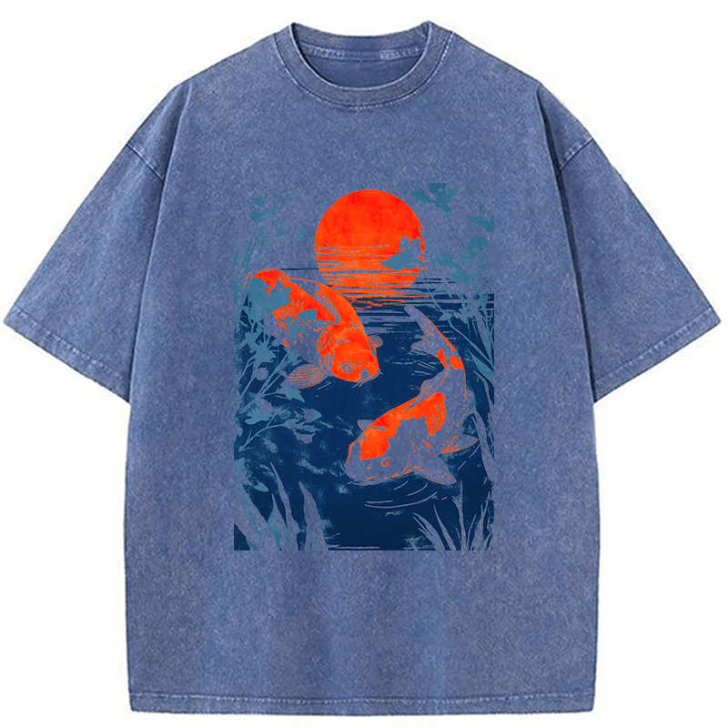 Tokyoviva Japanese Carp Washed T-shirt
