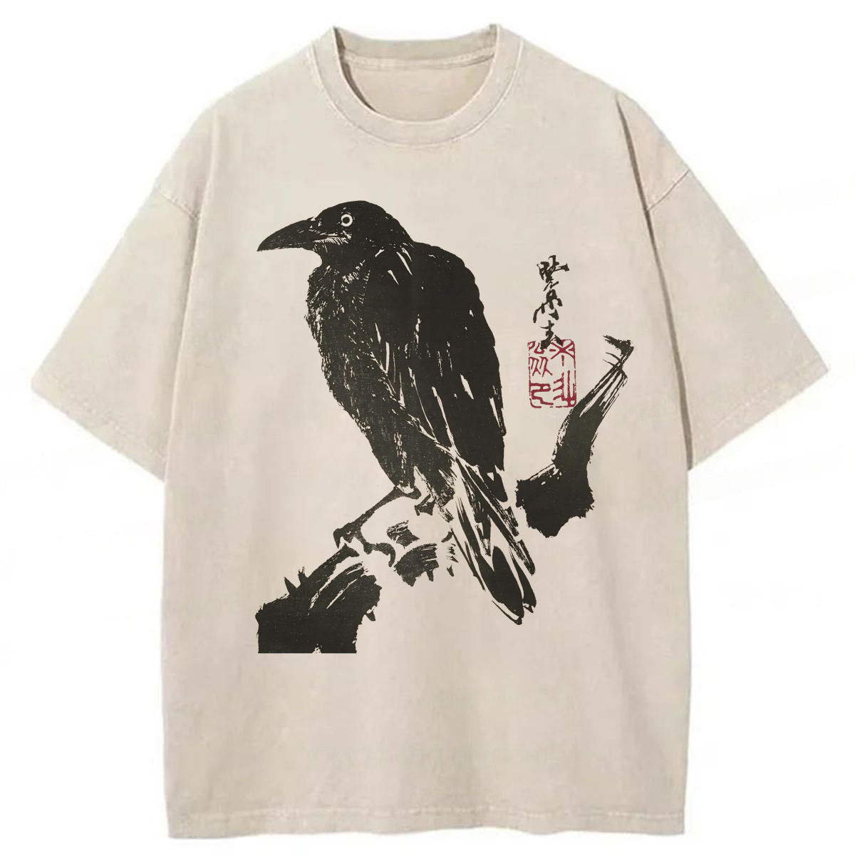 Tokyoviva Japanese Crow Washed T-shirt