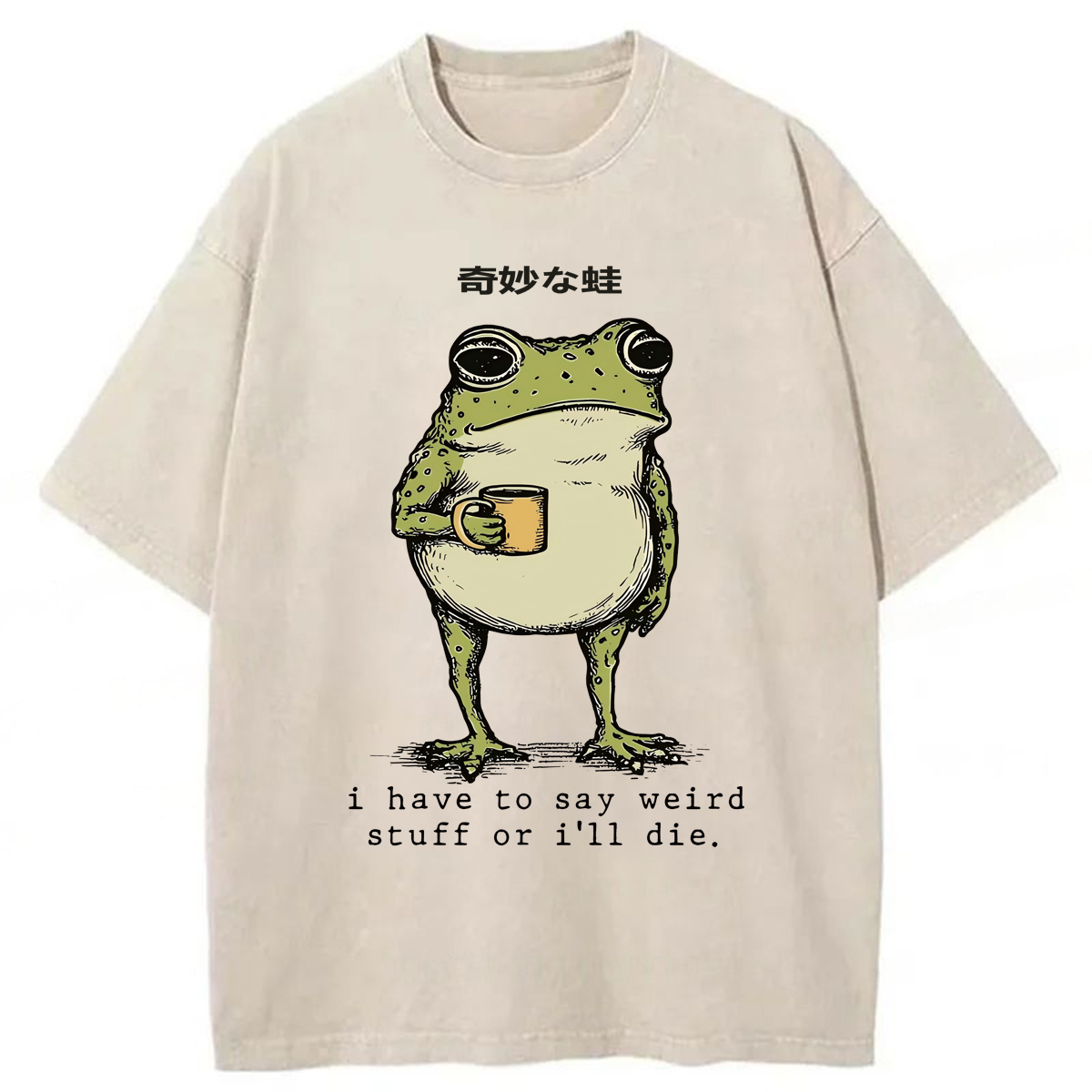 Tokyoviva Weird Frog Washed T-shirt