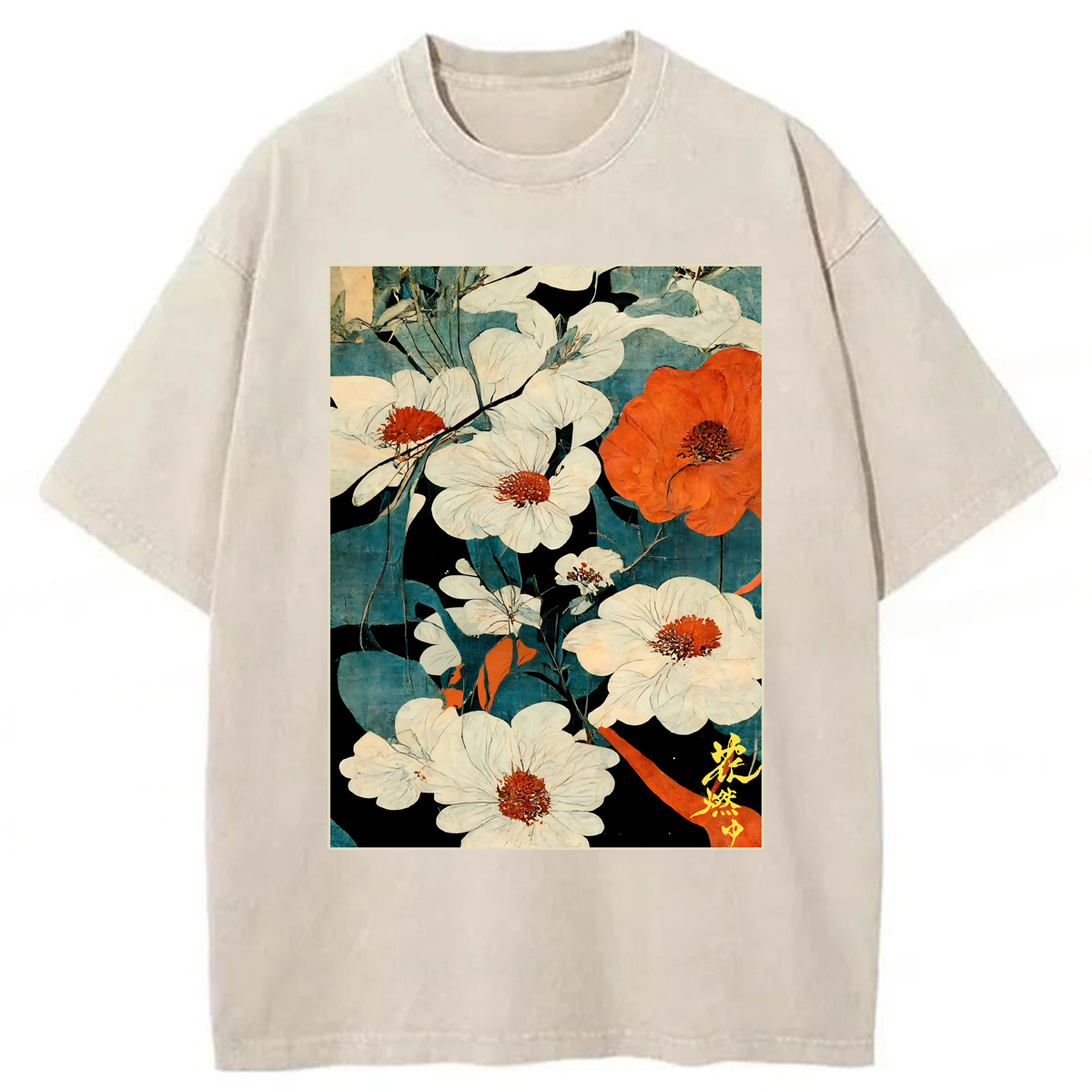Tokyoviva Flowers Blossom Washed T-shirt