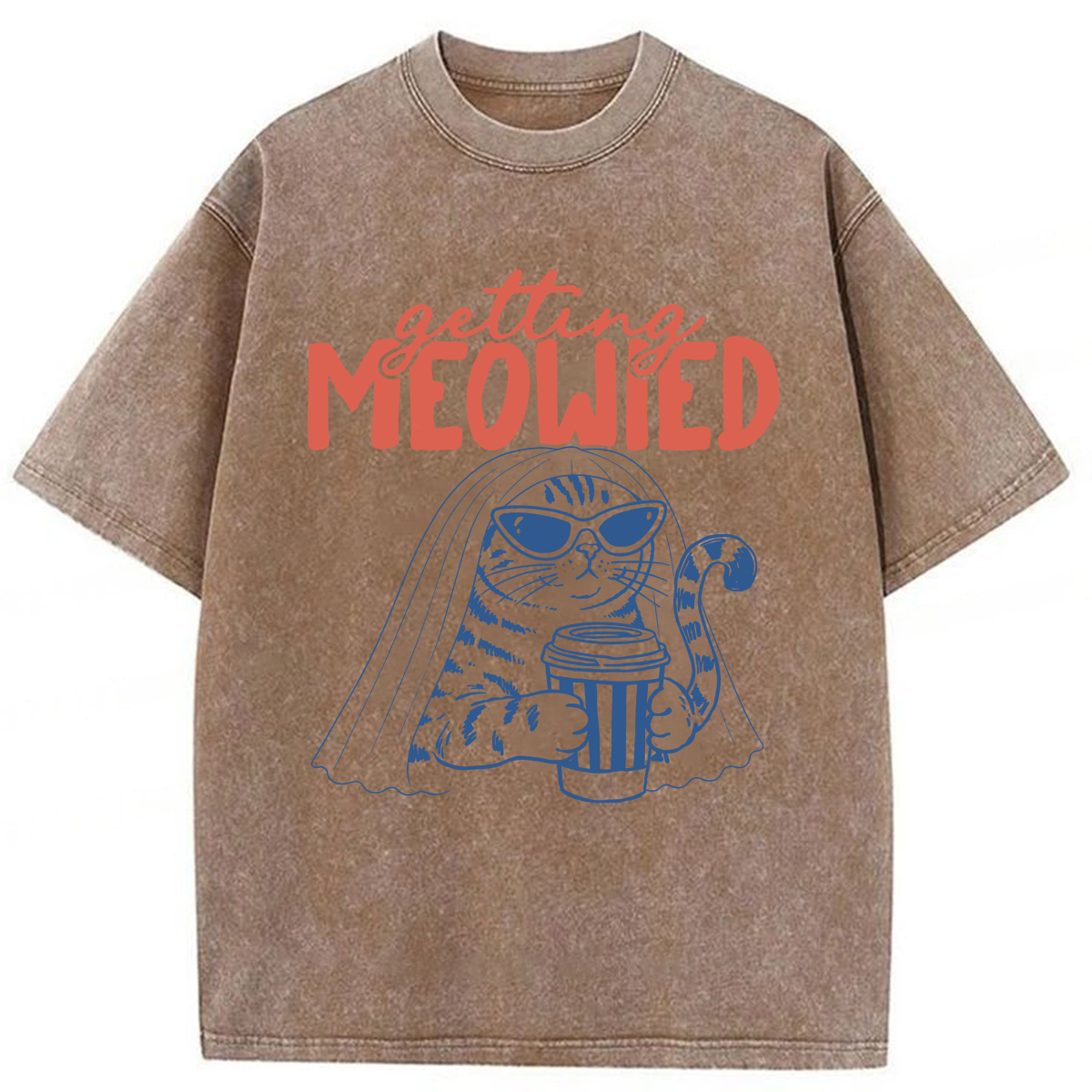 Tokyoviva Getting Meowied Washed T-shirt