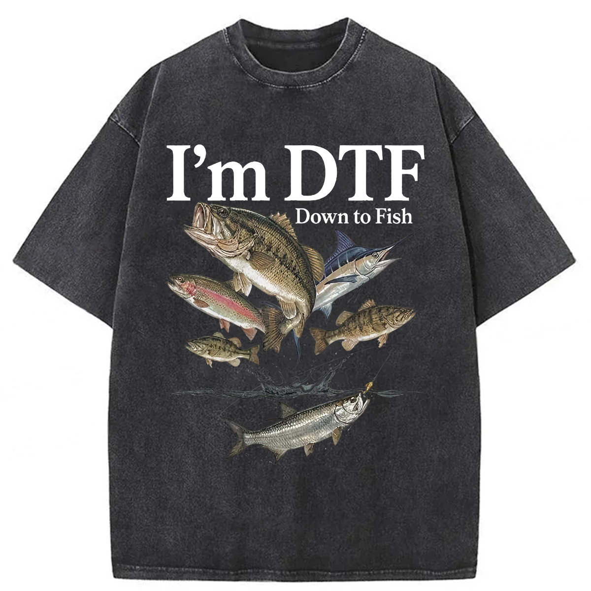 Tokyoviva I'm Down To Fish Washed T-shirt