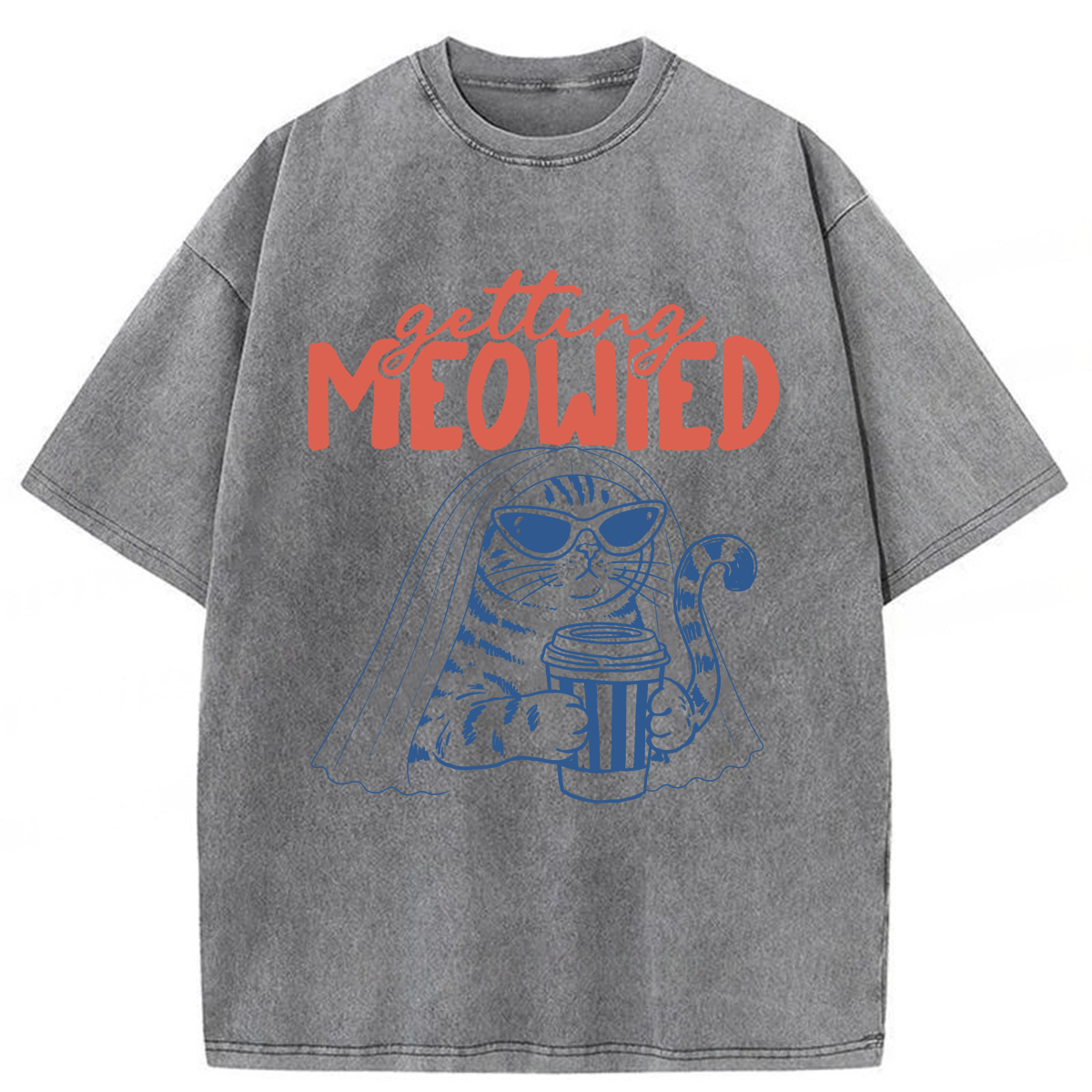 Tokyoviva Getting Meowied Washed T-shirt