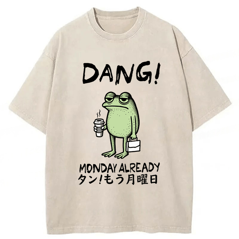 Tokyoviva Dang Monday Already Washed T-shirt
