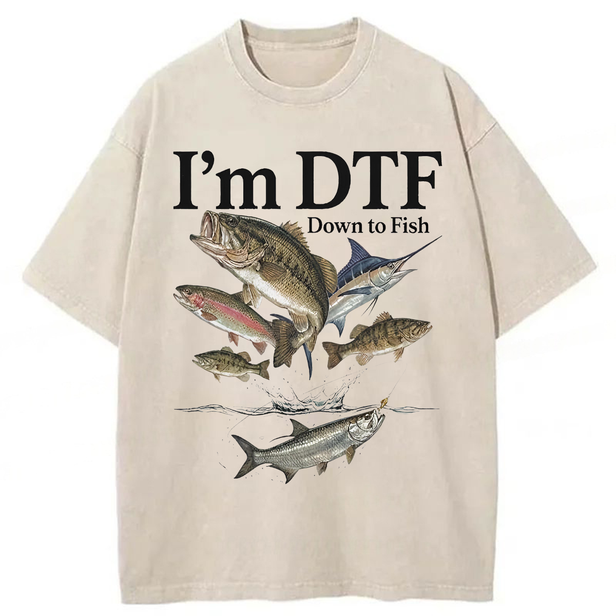 Tokyoviva I'm Down To Fish Washed T-shirt