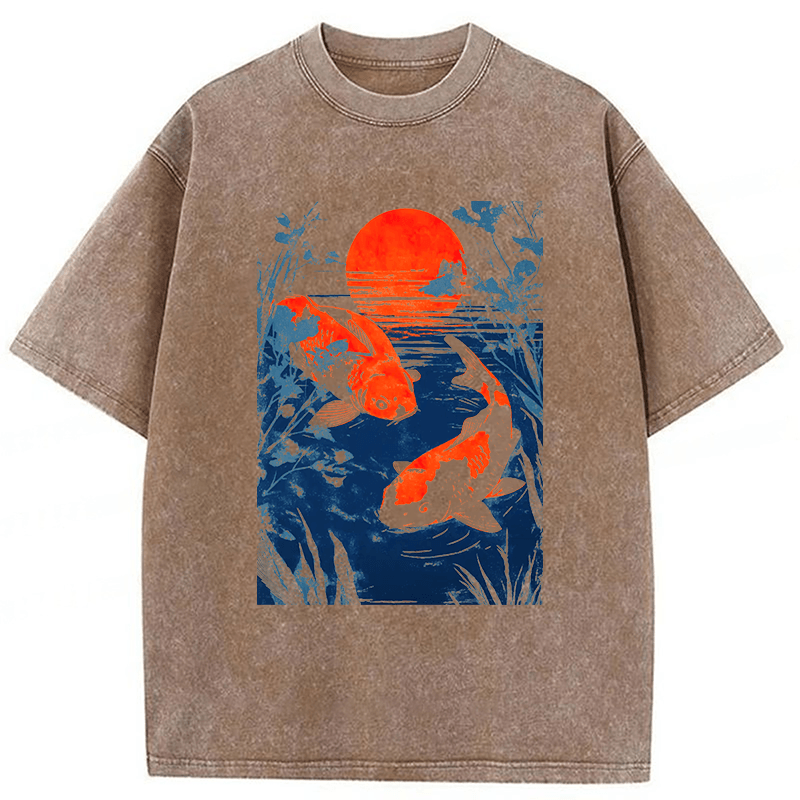 Tokyoviva Japanese Carp Washed T-shirt