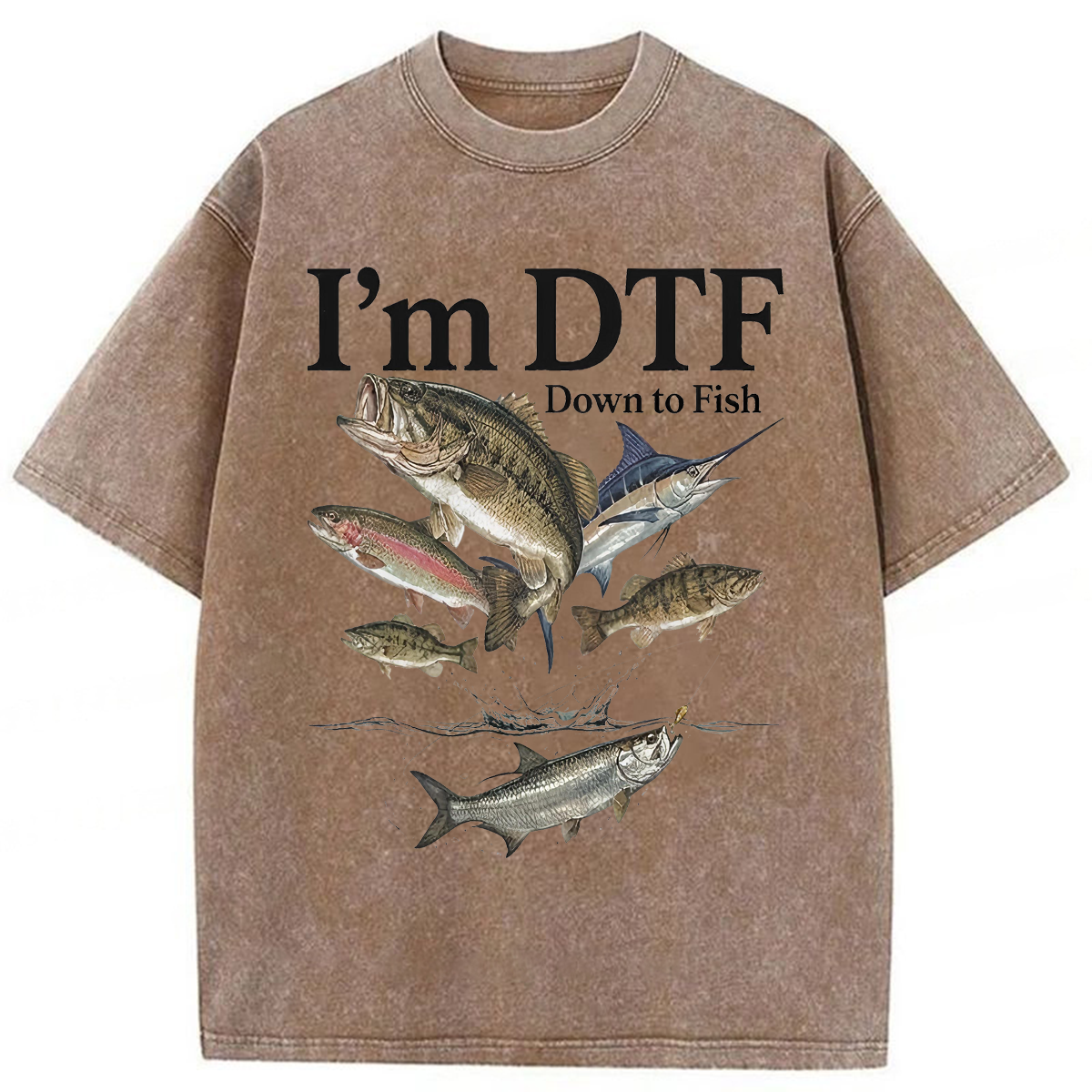 Tokyoviva I'm Down To Fish Washed T-shirt