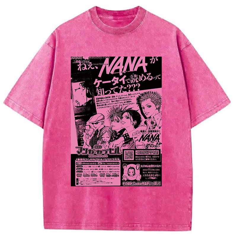 Nana Black Stone Washed T-Shirt