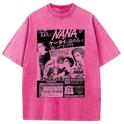 Nana Black Stone Washed T-Shirt