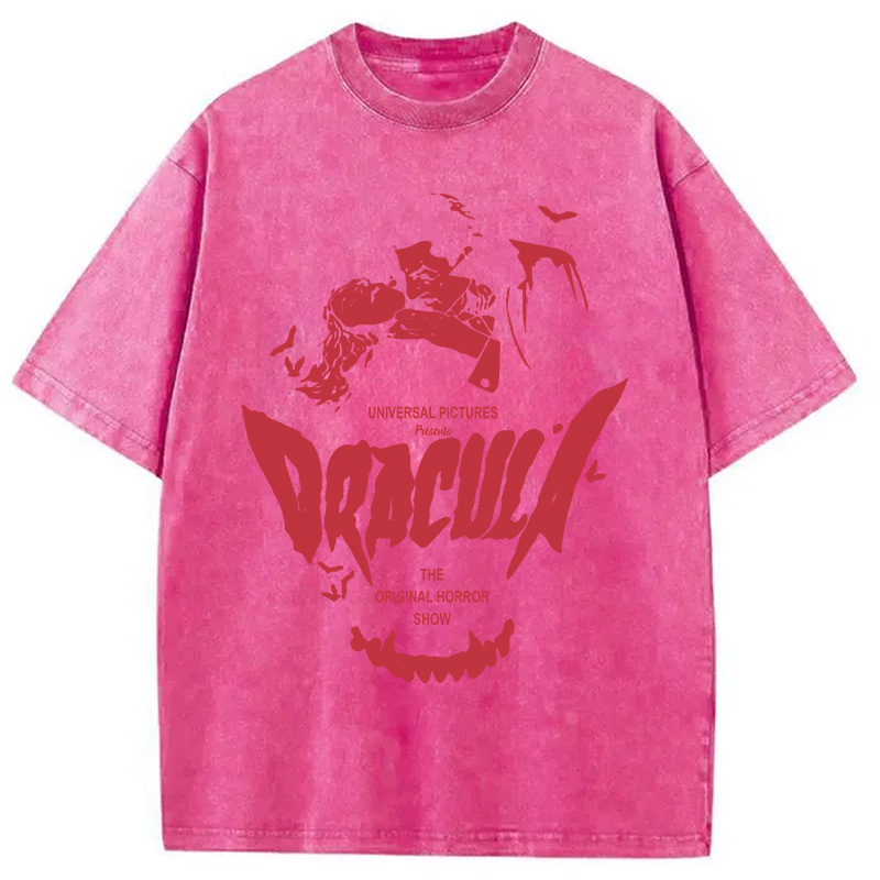 Dracula Horror Washed T-Shirt