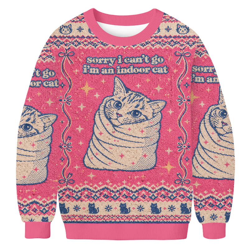 Baddiecat Indoor Cat Ugly Sweatshirt