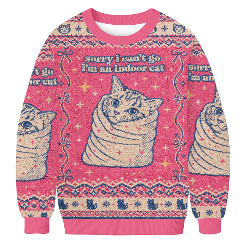 Baddiecat Indoor Cat Ugly Sweatshirt