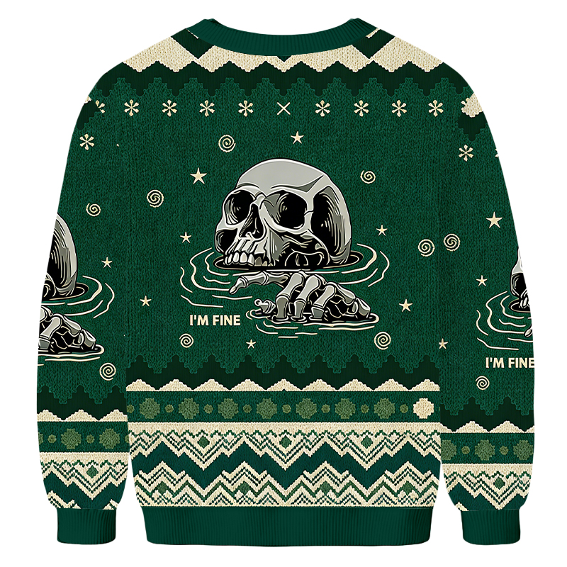 Baddiecat I'm Fine Ugly Sweatshirt