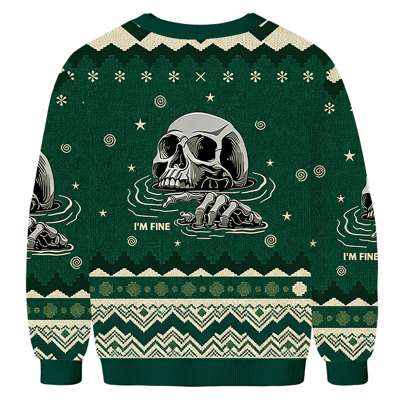 Baddiecat I'm Fine Ugly Sweatshirt