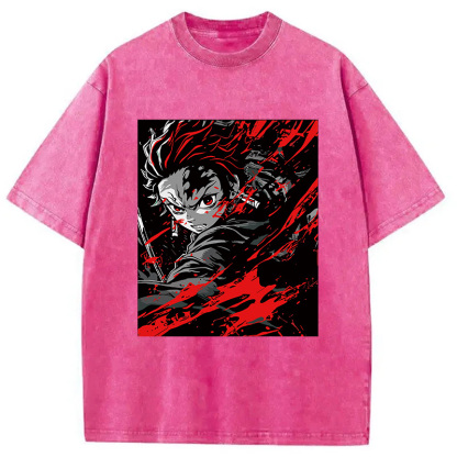 Demon Slayer Daring Duels Washed T-Shirt