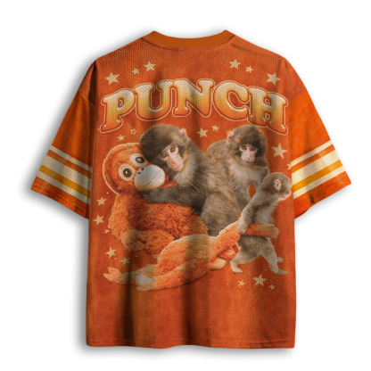 Baddiecat Funny Punch Monkey Mesh Jersey