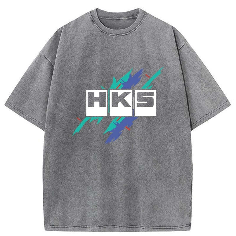 HKS Drifting Drag JDM Washed T-Shirt