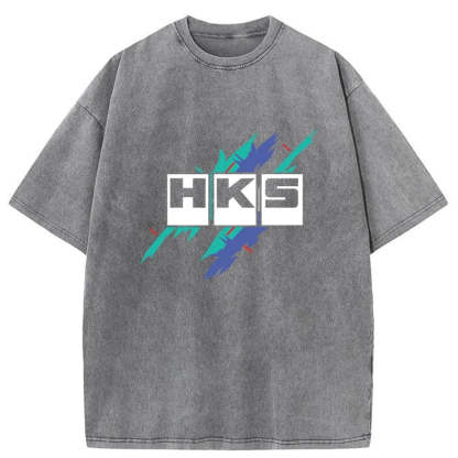 HKS Drifting Drag JDM Washed T-Shirt