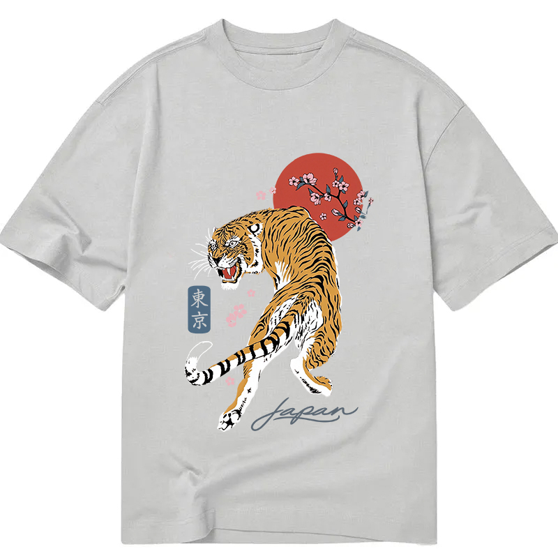 Tiger Blossom Japanese Sakura Classic T-Shirt