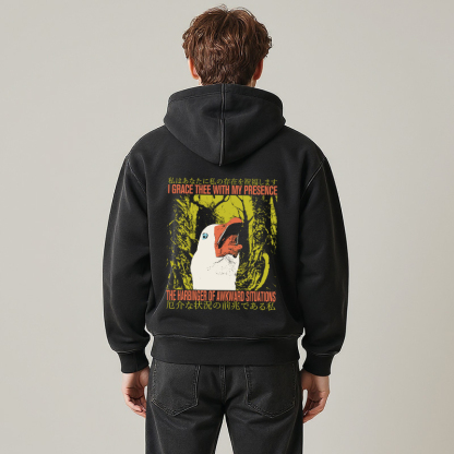 The Harbinger of Awkward Situations Goose Washed Zip Hoodie