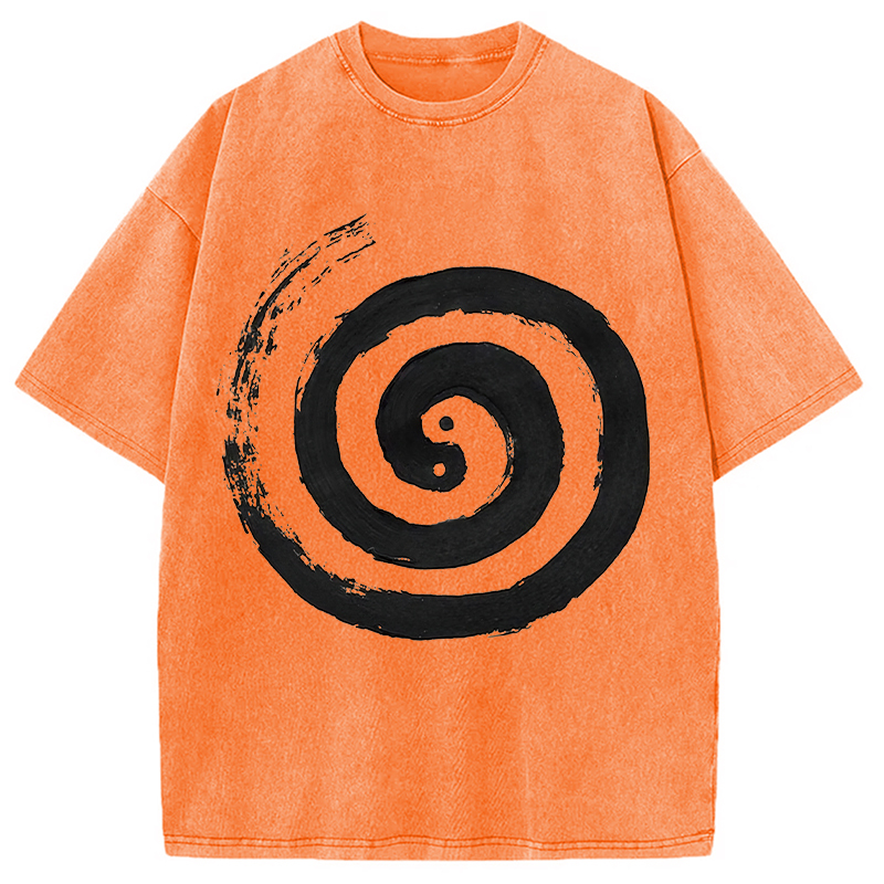 The Tai Chi Yin Yang Cycle of Life Washed T-Shirt