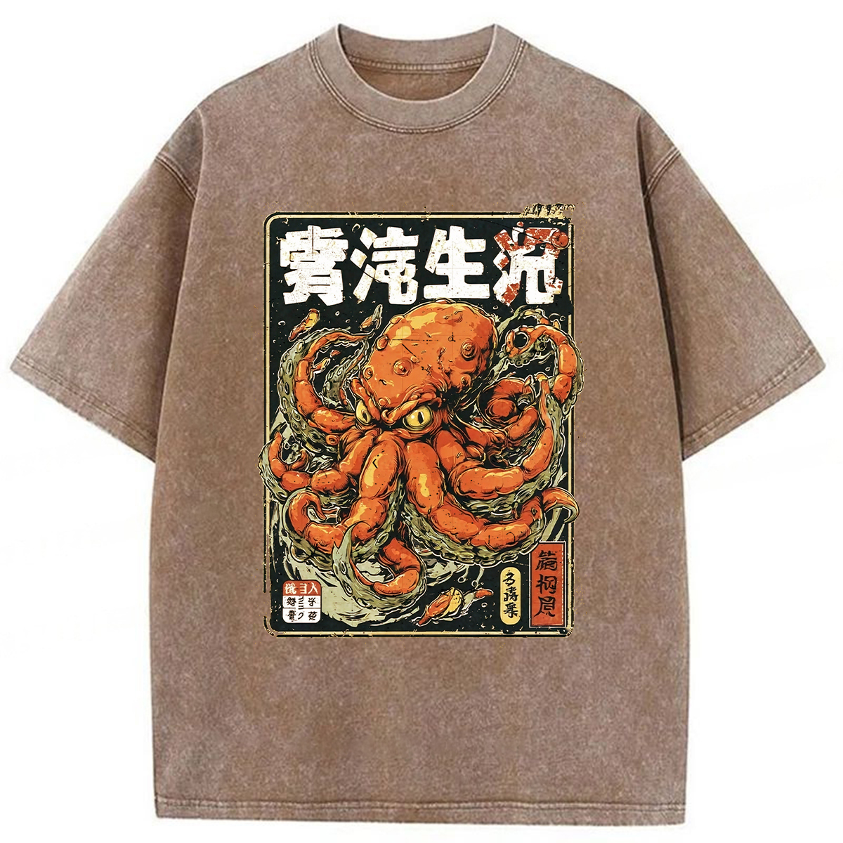 Tokyoviva Monster Octopus Washed T-shirt