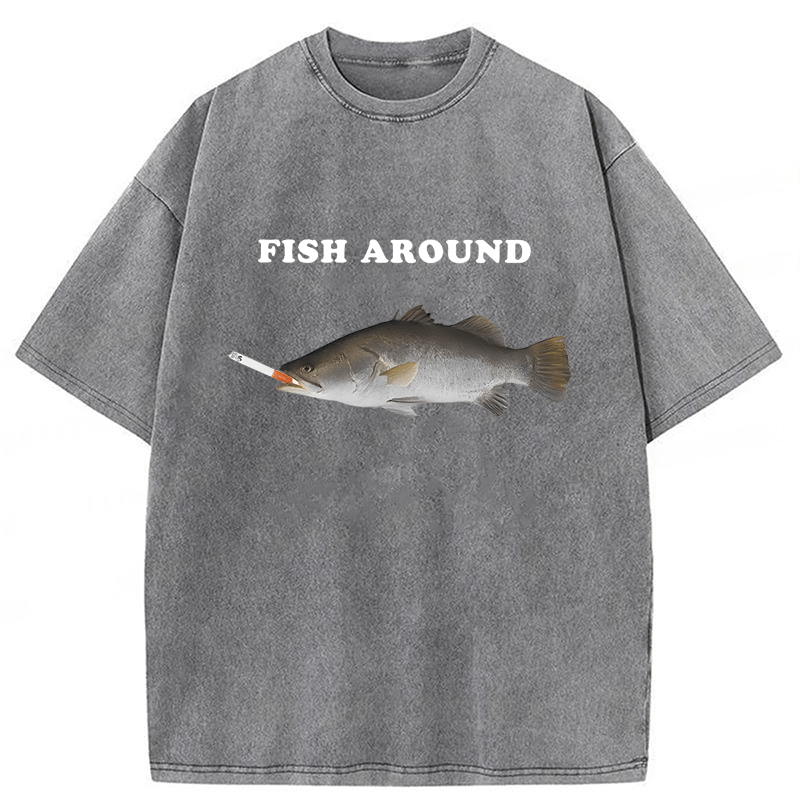 Tokyoviva Fish Around Washed T-shirt