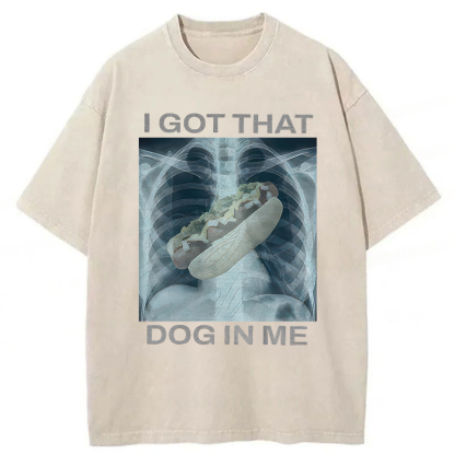 Tokyoviva I Got That Hot Dog In Me Washed T-Shirt