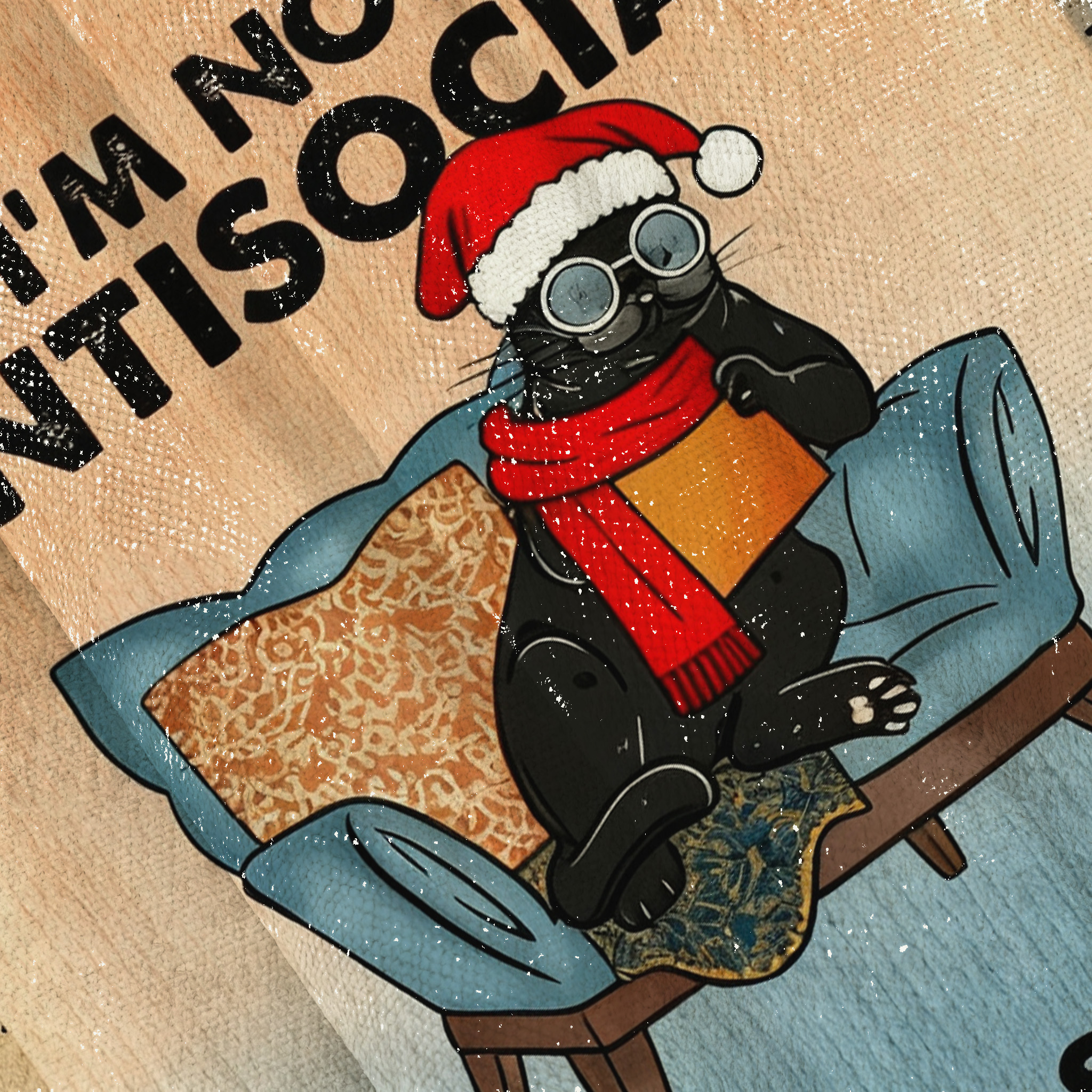 I'm Not Antisocial Meme Ugly Sweatshirt