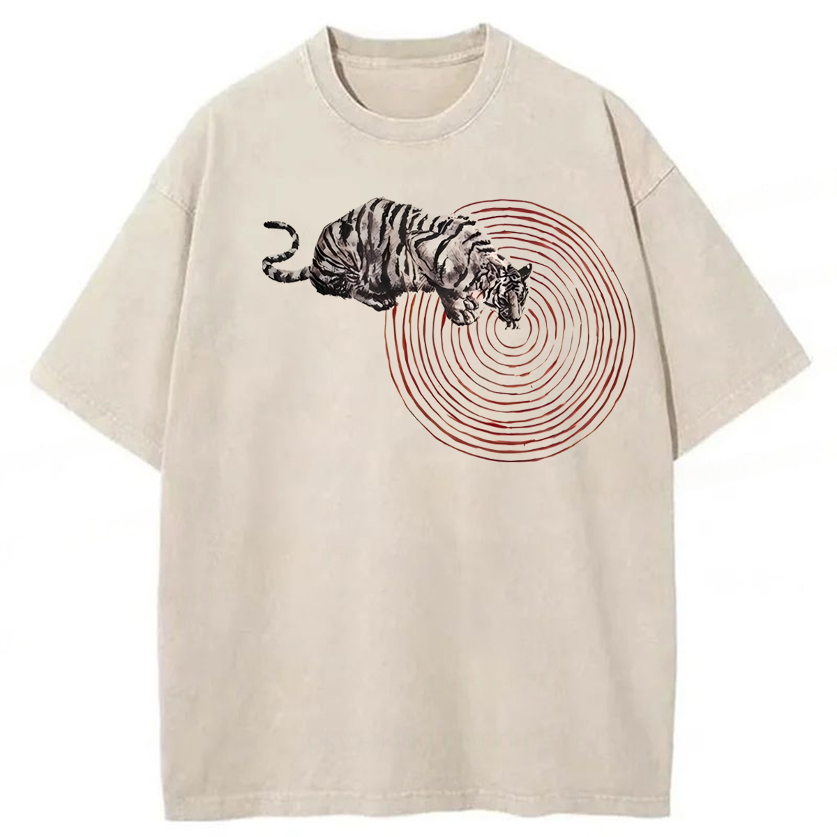 Tokyoviva Funny Tiger Washed T-shirt