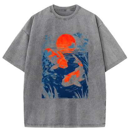 Tokyoviva Japanese Carp Washed T-shirt