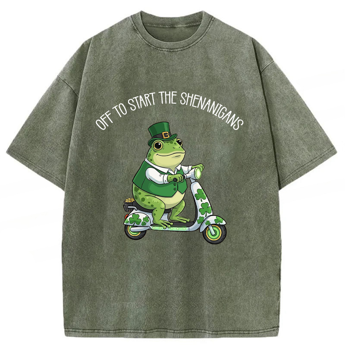 Tokyoviva Off To Start The Shenanigans Washed T-shirt