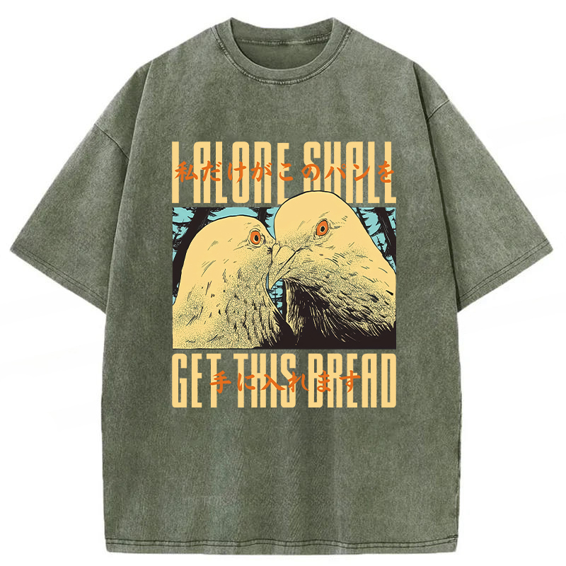 Tokyoviva Japanese Get This Bread Pigeon Washed T-shirt