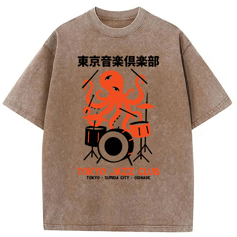 Tokyoviva Octopus Tokyo Concert Washed T-shirt
