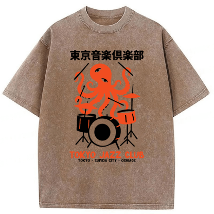 Tokyoviva Octopus Tokyo Concert Washed T-shirt