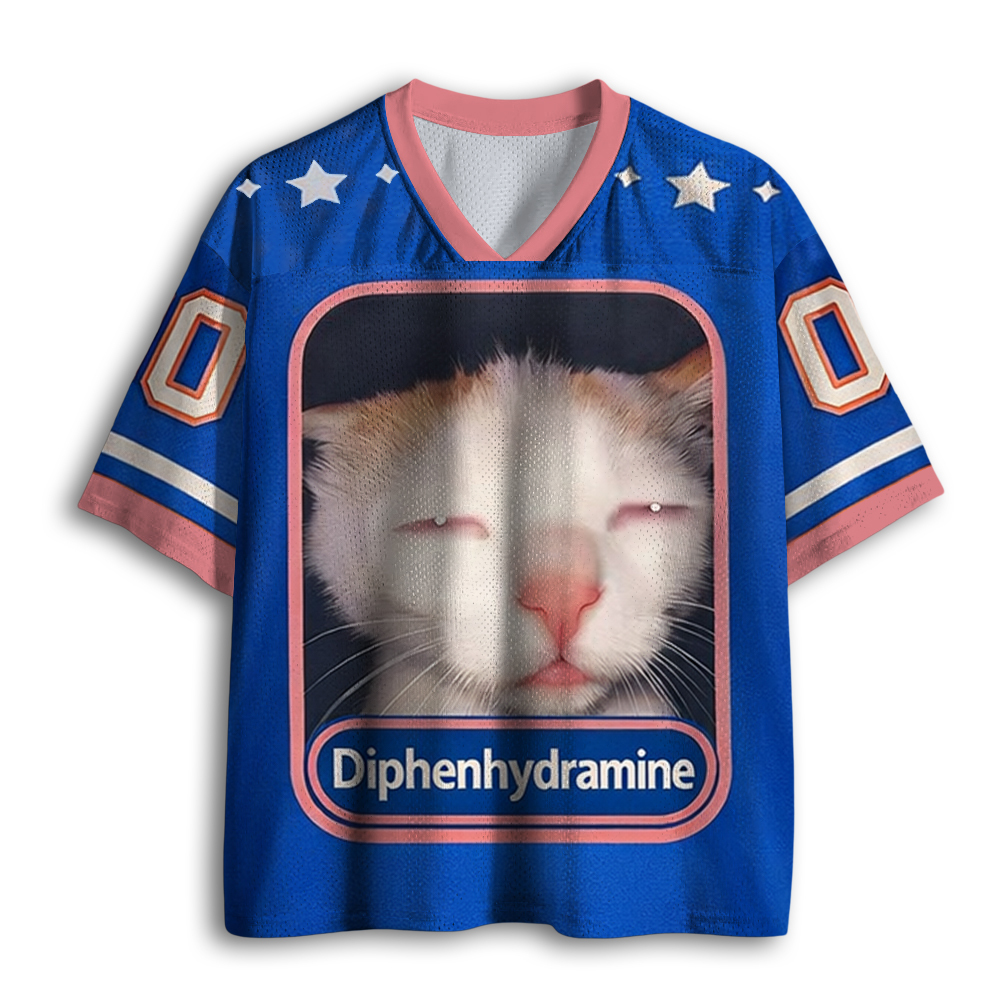 Tokyoviva Diphenhydramine Cat Meme Mesh Jersey