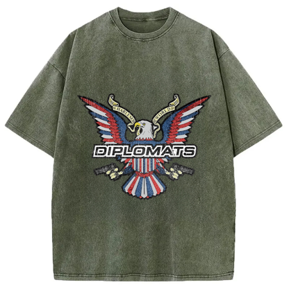 Retro Dipset Diplomats Logo Washed T-Shirt