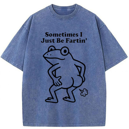 Tokyoviva Farting Frog Washed T-shirt