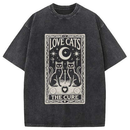 The Cure - Love Cats Washed T-Shirt