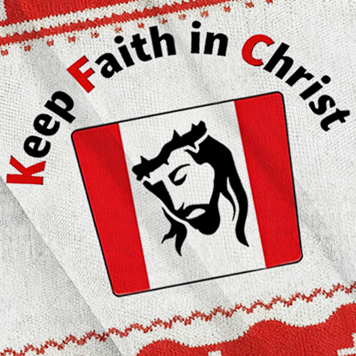 Tokyoviva Keep Faith In Christ Ugly Sweatshirt