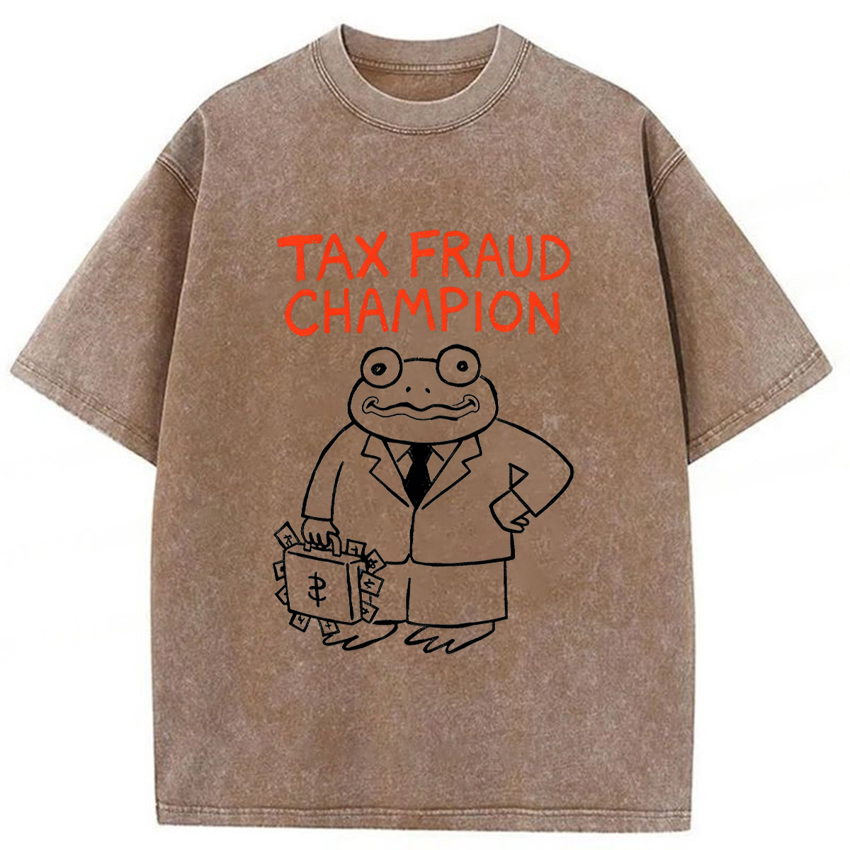 Tokyoviva Tax Fraud Frog Washed T-shirt
