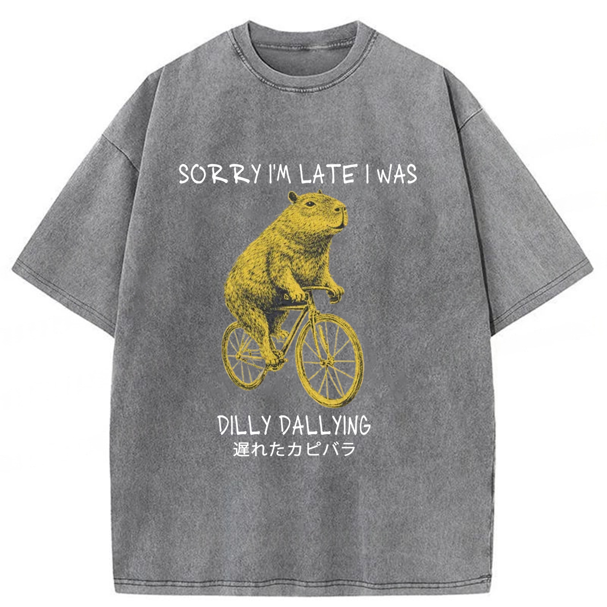 Tokyoviva Delayed Capybaras Washed T-shirt