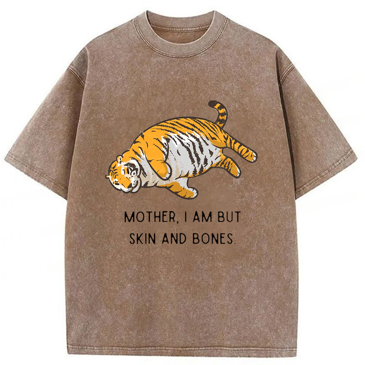 Tokyoviva Overweight Tiger And Its Doting Owner Washed T-shirt
